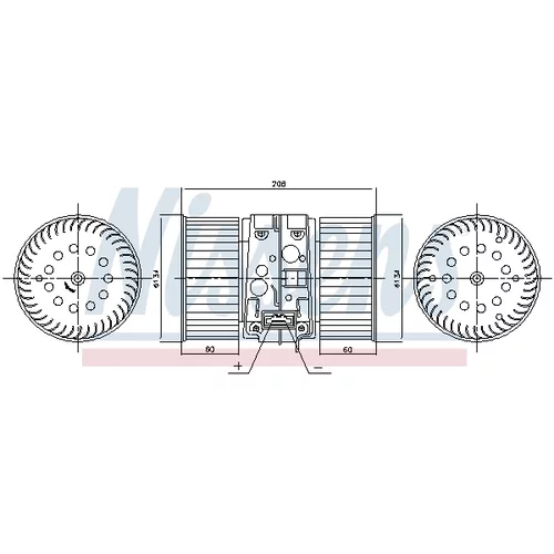 Vnútorný ventilátor NISSENS 87448 - obr. 4