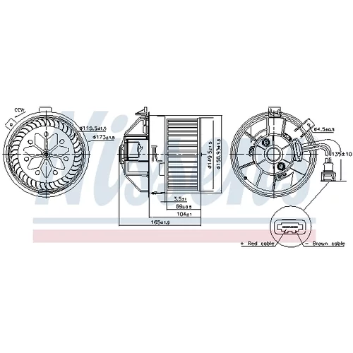 Vnútorný ventilátor NISSENS 87704 - obr. 6