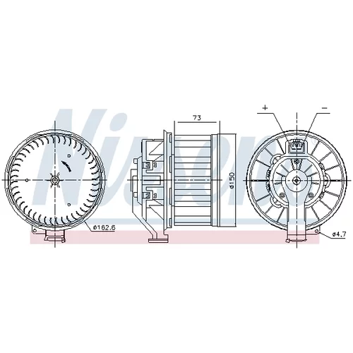 Vnútorný ventilátor NISSENS 87803 - obr. 5