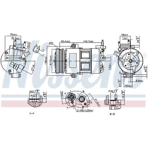 Kompresor klimatizácie NISSENS 890639 - obr. 8