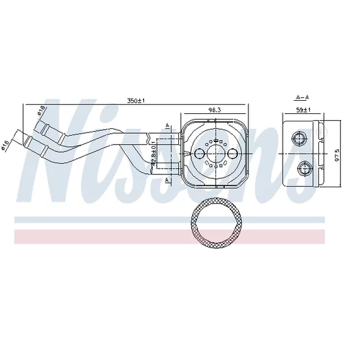 Chladič motorového oleja NISSENS 90685 - obr. 4