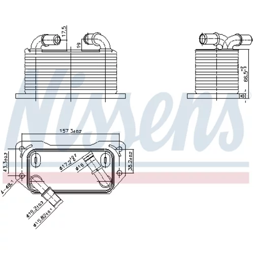 Chladič motorového oleja NISSENS 91237 - obr. 4