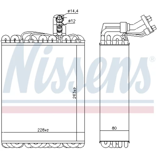 Výparník klimatizácie 92135 /NISSENS/ - obr. 5