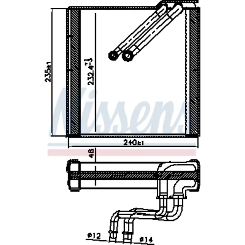 Výparník klimatizácie 92371 /NISSENS/ - obr. 5