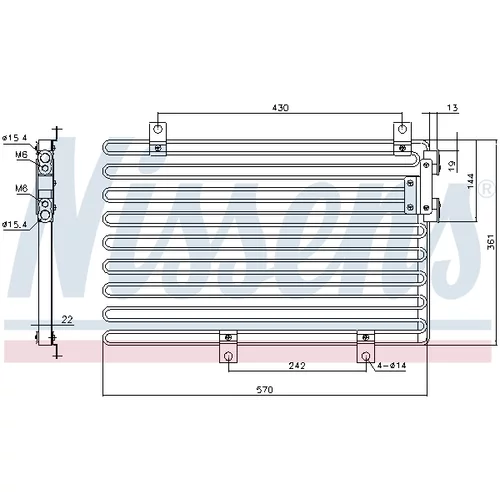 Kondenzátor klimatizácie NISSENS 94208 - obr. 4