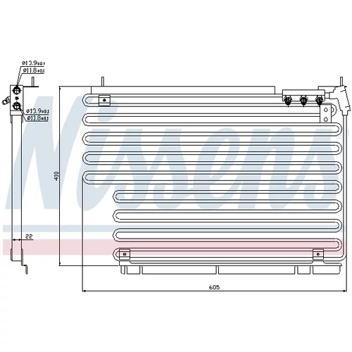 Kondenzátor klimatizácie NISSENS 94216 - obr. 5