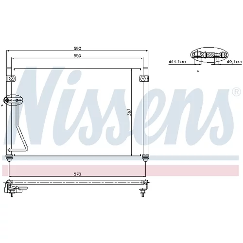 Kondenzátor klimatizácie NISSENS 94428 - obr. 5