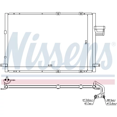 Kondenzátor klimatizácie NISSENS 94637 - obr. 6