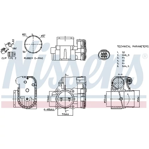 Hrdlo škrtiacej klapky NISSENS 955103 - obr. 5