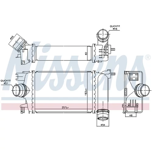 Chladič plniaceho vzduchu NISSENS 961583 - obr. 5