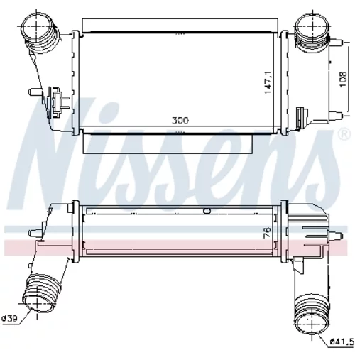 Chladič plniaceho vzduchu 96252 /NISSENS/ - obr. 4