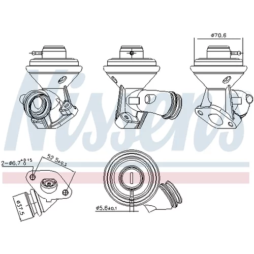 EGR ventil NISSENS 98228 - obr. 6