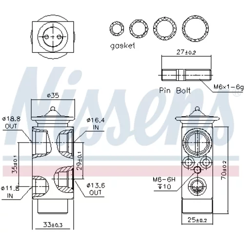 Expanzný ventil klimatizácie 999234 /NISSENS/ - obr. 5