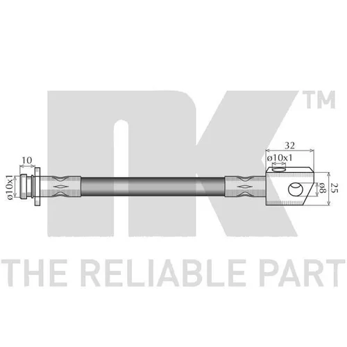 Brzdová hadica NK 852283 - obr. 1