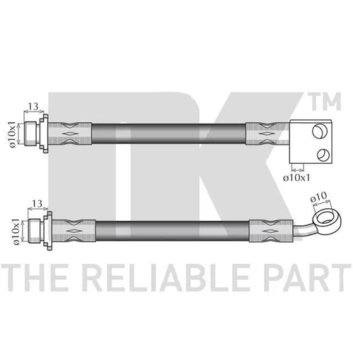 Brzdová hadica NK 852695 - obr. 1