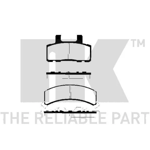 Sada brzdových platničiek kotúčovej brzdy NK 229210