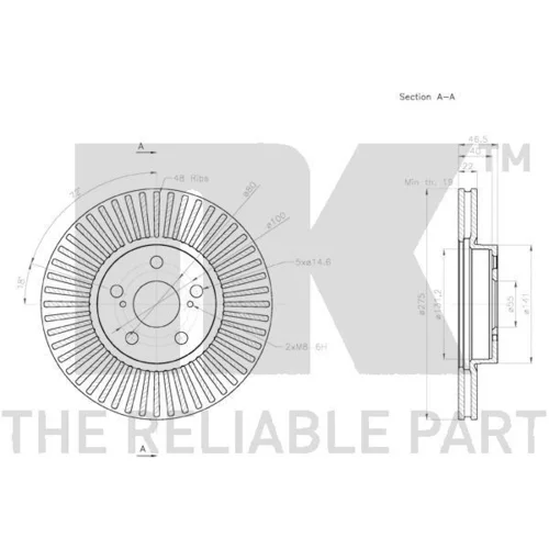 Brzdový kotúč NK 3145132 - obr. 2