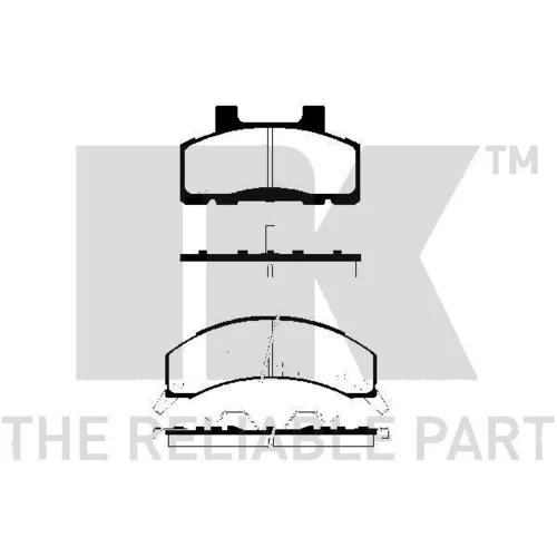 Sada brzdových platničiek kotúčovej brzdy NK 229205