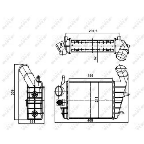 Chladič plniaceho vzduchu NRF 30123A - obr. 4