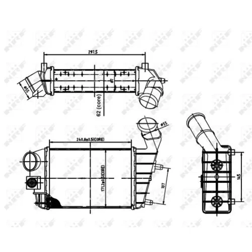 Chladič plniaceho vzduchu NRF 30142A - obr. 4