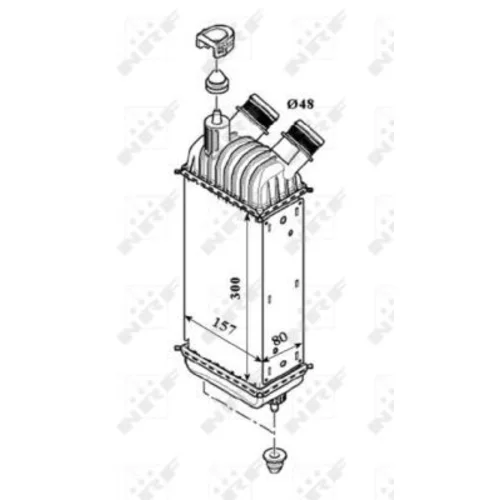 Chladič plniaceho vzduchu NRF 30193 - obr. 4