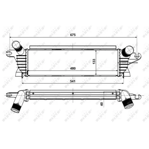 Chladič plniaceho vzduchu NRF 30511 - obr. 4