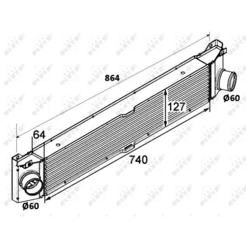 Chladič plniaceho vzduchu NRF 30798 - obr. 4