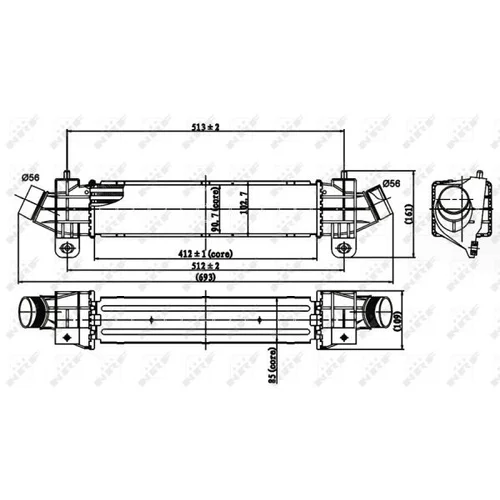 Chladič plniaceho vzduchu NRF 30840 - obr. 4