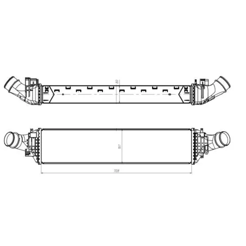 Chladič plniaceho vzduchu NRF 309047 - obr. 4