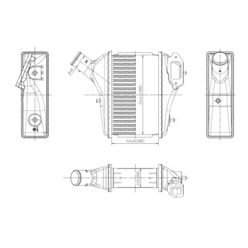 Chladič plniaceho vzduchu NRF 309091