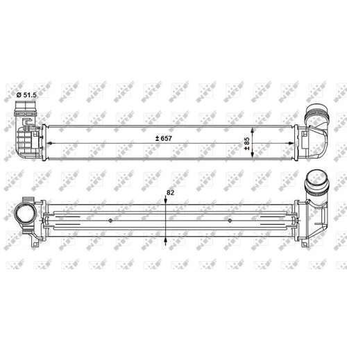 Chladič plniaceho vzduchu NRF 30916 - obr. 4