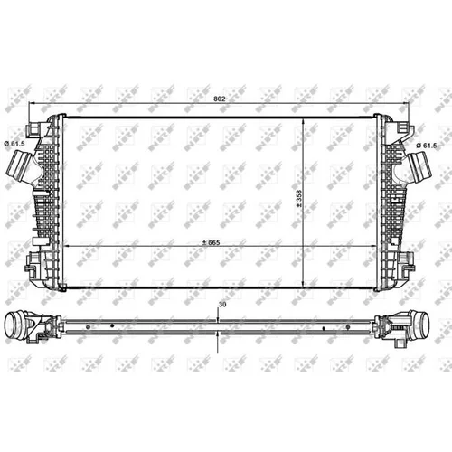 Chladič plniaceho vzduchu NRF 30921 - obr. 7