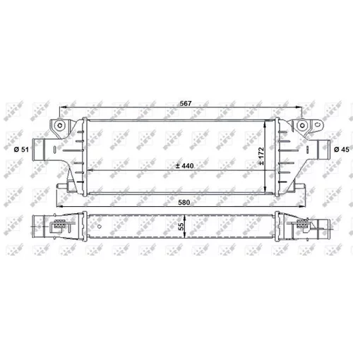 Chladič plniaceho vzduchu NRF 30927 - obr. 4