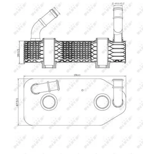 Chladič oleja automatickej prevodovky NRF 31186 - obr. 2