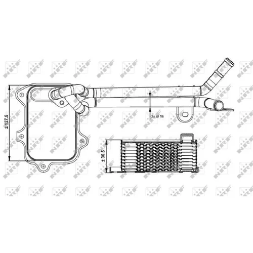 Chladič motorového oleja NRF 31261 - obr. 4