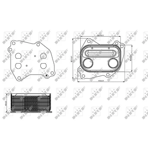 Chladič motorového oleja NRF 31286 - obr. 7