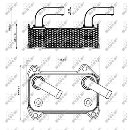 Chladič motorového oleja NRF 31295 - obr. 7