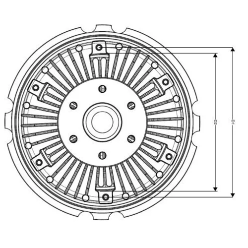 Spojka ventilátora chladenia NRF 49069 - obr. 5