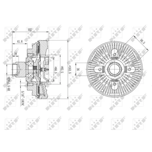 Spojka ventilátora chladenia NRF 49596 - obr. 4