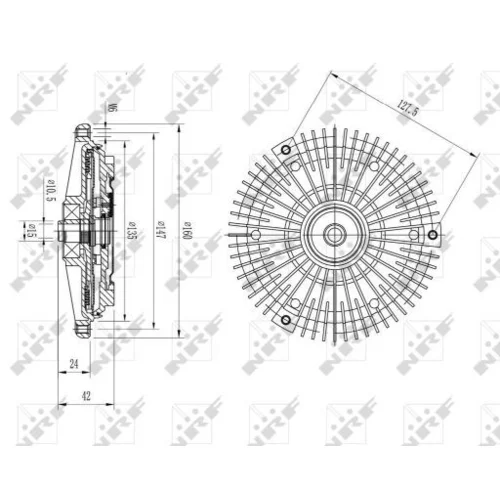 Spojka ventilátora chladenia NRF 49617 - obr. 4