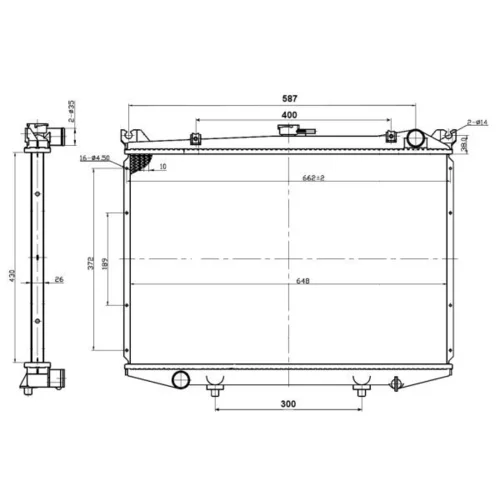 Chladič motora NRF 503492 - obr. 4