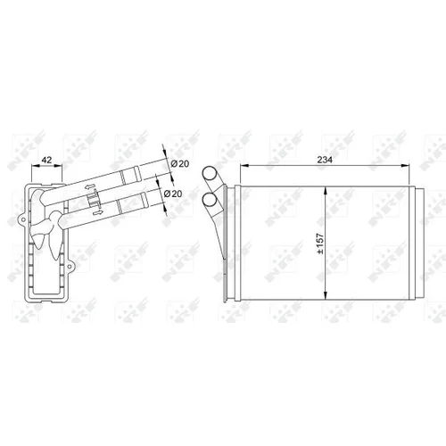 Výmenník tepla vnútorného kúrenia NRF 50524 - obr. 4