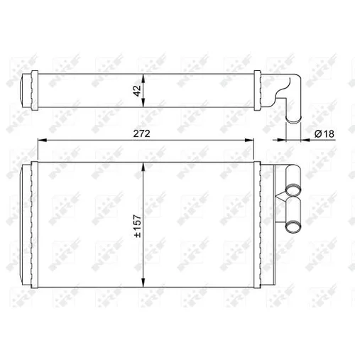 Výmenník tepla vnútorného kúrenia NRF 50602 - obr. 4