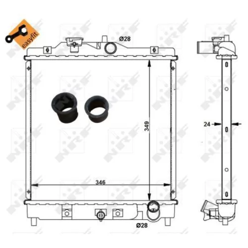 Chladič motora NRF 506750 - obr. 4