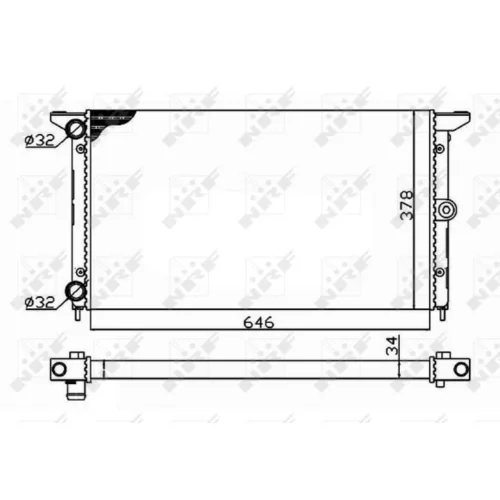 Chladič motora NRF 509522 - obr. 3