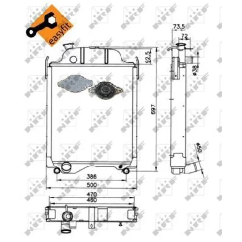 Chladič motora NRF 52253 - obr. 4