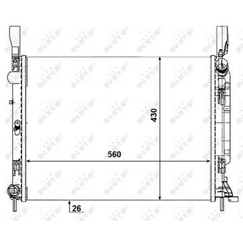 Chladič motora NRF 53001