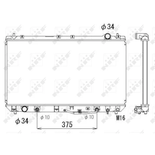 Chladič motora NRF 53302 - obr. 4