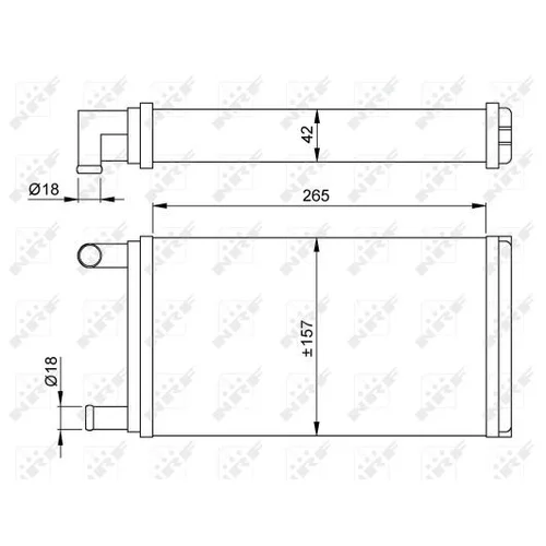 Výmenník tepla vnútorného kúrenia NRF 53555 - obr. 4