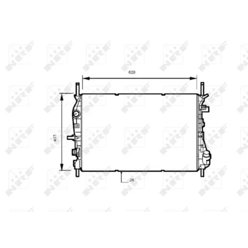 Chladič motora NRF 53741 - obr. 3